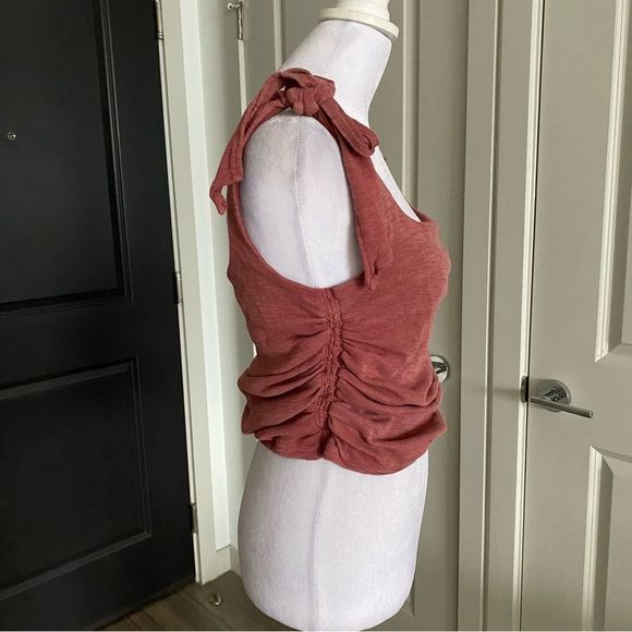 Free People Mauve Pink Boulevard Tank with Bow Tie Straps Size M - Picture 2 of 8